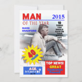 40th Birthday PHOTO Uitnodiging - Hoesje van het T (Voorkant)