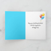 40th Birthday Psychedelic 3D Abstract Kaart (Binnen)