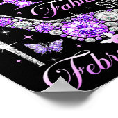 40th Birthday Queen Chapter 40 Fabulous Since 1986 Poster (Hoek)