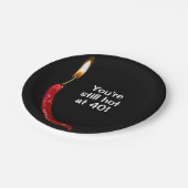 40th Birthday Red Hot Pepper Paper Bord (Gekanteld)