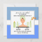 40th Birthday Spa Weekend Getaway Invitation Kaart (Voorkant)