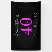 40th Birthday Specialized 40 en fabulous Modern Spandoek (Verticaal)