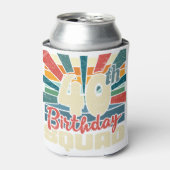 40th Birthday Squad Retro Funny Blikjeskoeler (Blikje Voorkant)