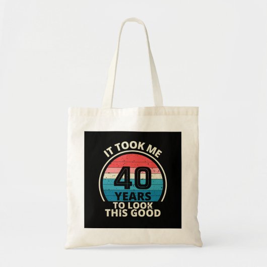 40TH BIRTHDAY TOTE BAG (Voorkant)