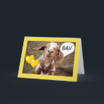 **40th BIRTHDAY** WISHES FROM A SILLY LITTLE GOAT Kaart<br><div class="desc">THIS LITTLE KID IS *NOT KIDDING AROUND* WHEN HE OR SHE IS WISHING HIS OR HER ****a very SPECIAL  40th BIRTHDAY*** AND HE IS A BIT CONFUSED TOO! THANK YOU FOR STOPPING BY ONE OF MY EIGHT STORES!!!!</div>