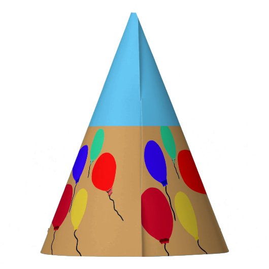 40th Over the Hill Cupcake Balloons Party Petten Feesthoedjes (Achterkant)