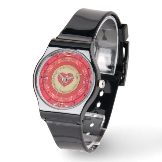 40th Ruby Anniversary Horloge (Hoek)