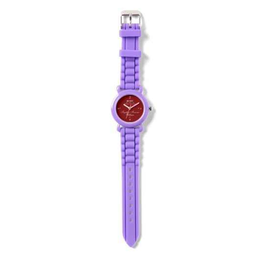 40th Ruby Bruiloft Jubileum Custom Watch Horloge (Bandje)