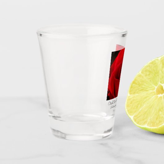 40th Ruby Wedding Anniversary Rose husband & wife Shot Glas (Links)