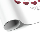 40th Ruby Wedding Jubileum gepersonaliseerd papier (Rol Hoek)