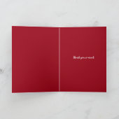 40th Ruby Wedding Jubileum taart bedankt Kaart (Binnen)