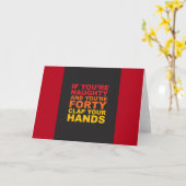 40TH VERJAARDAG KAART (Gele Bloem)