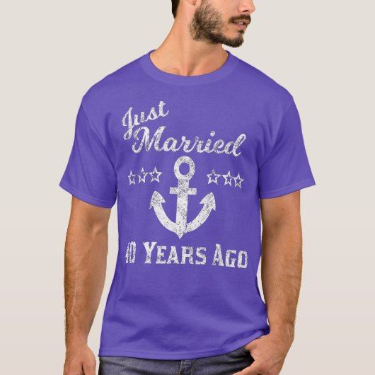 40th Wedding Jubileum Cruise 40 jaar T-shirt (Voorkant)