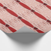 40th Wedding Jubileum Design Cadeaupapier (Hoek)