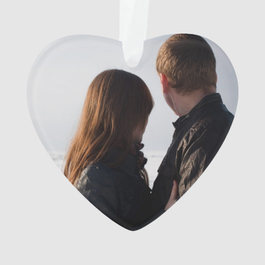 40th Wedding Jubileum Keepomwille Foto Design Ornament (achterkant)