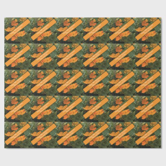 40th Wedding Jubileum Nasturtium alternatief Cadeaupapier (Vlak)