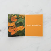 40th Wedding Jubileum Nasturtium alternatief Kaart (Binnen)