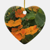 40th Wedding Jubileum Nasturtium alternatief Keramisch Ornament (Achterkant)
