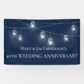 40th Wedding Jubileum - String Lights - Banner (Horizontaal)