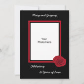 40th Wedding Jubileum Uitnodiging Foto (Voorkant)