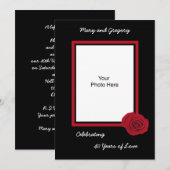 40th Wedding Jubileum Uitnodiging Foto (Voorkant / Achterkant)