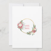 40th Wedding Ruby Roses Anniversary Kaart (Achterkant)