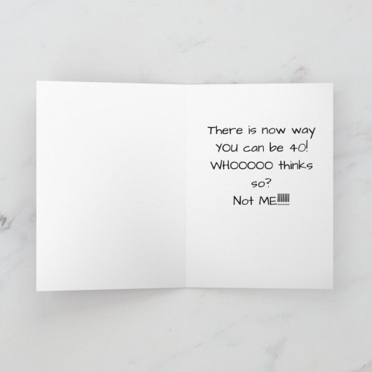 **40th** WIE ZEGT DAT DIT "WAAR IS?" Kaart (Binnen)