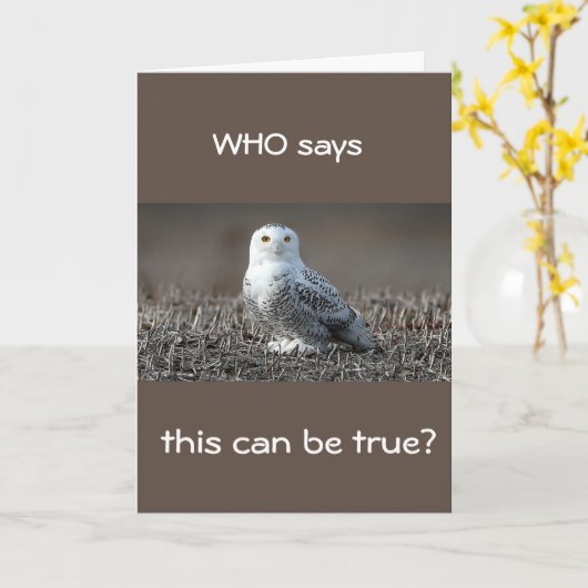 **40th** WIE ZEGT DAT DIT "WAAR IS?" Kaart (Gele Bloem)