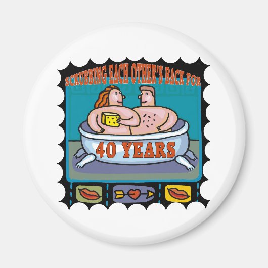 40thweddinganniversaryb5 magneet (Voorkant)