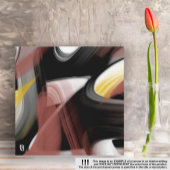 40x40"Trend Abstracte Kunst Zwart Wit Poederig Canvas Afdruk