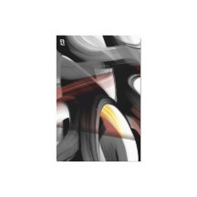 40x60" Trend Abstract Art Black White Powdery