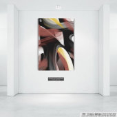 40x60"Trend Abstracte Kunst Zwart Wit Poederig Canvas Afdruk