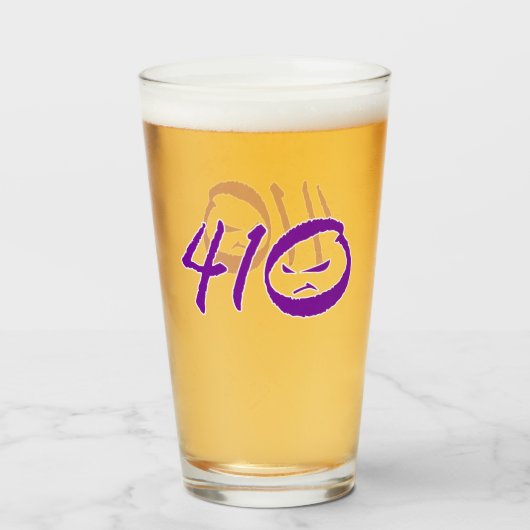 410 Paarse Baltimore Glas (Voorkant gevuld)