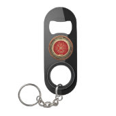 [410] Vegvisir - Viking Gold Magic Runass Mini Flessenopener (Voorkant)