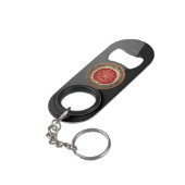 [410] Vegvisir - Viking Gold Magic Runass Mini Flessenopener (Achterkant Gekanteld)