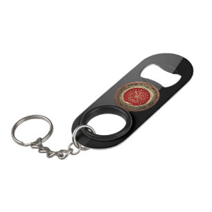 [410] Vegvisir - Viking Gold Magic Runass Mini Flessenopener