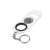 [410] Vegvisir - Viking Silver Magic Runass Mini Flessenopener (Achterkant Gekanteld)