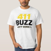 411 Buzz City Guide T-shirt (Voorkant)