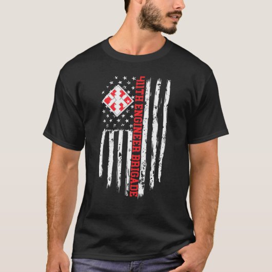 411e Engelstalige Engelstalige brigade-Amerikaanse T-shirt (Voorkant)
