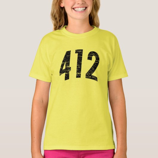 412 (Area Code) T-shirt (Voorkant)