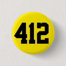 412 Button, zwart en geel