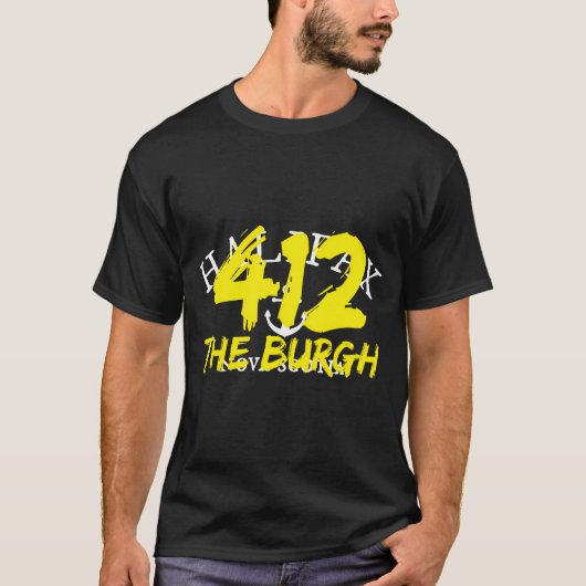 412 De Burgh Hooded Pittsburgh Pa T-shirt (Voorkant)