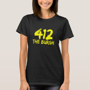 412 De Burgh Pittsburgh PA voor de lokale bevolkin T-shirt