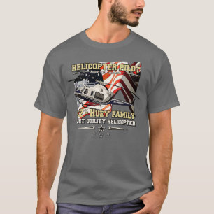 412 Utility helikopter piloot Huey familie T-shirt