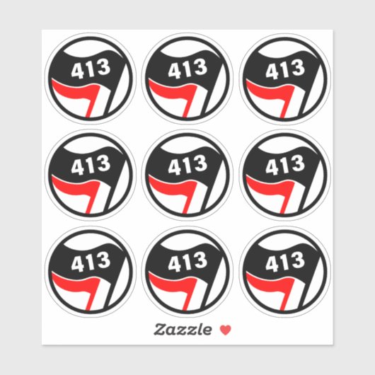 413 Antifascist Sticker Pack (Vel)