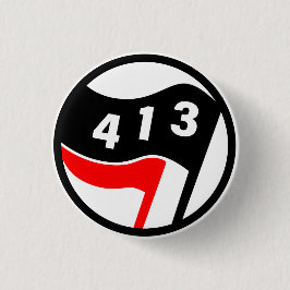 413 Western Mass Antifascist Ronde Button 3,2 Cm
