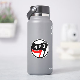 413 Western Mass Antifascistische Sticker