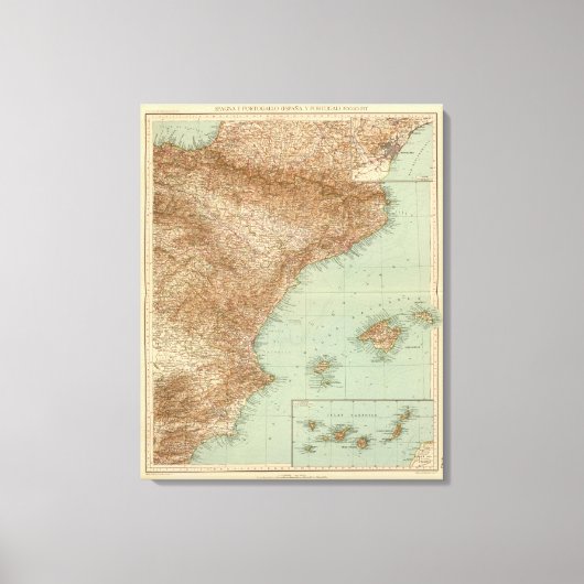 4142 Spanje, Portugal, Oost-Europa Canvas Afdruk (Voorkant)