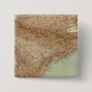 4142 Spanje, Portugal, Oost-Europa Vierkante Button 5,1 Cm