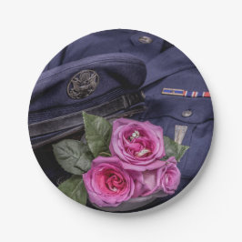 4171 - Militaire bruiloft Papieren Bordje